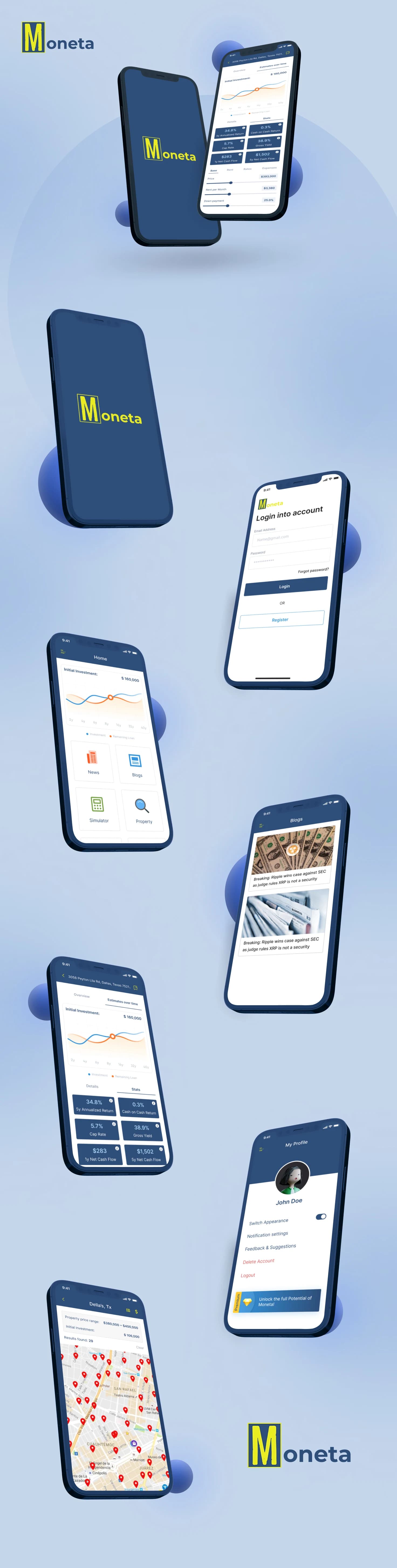 Demo Moneta hero visual standing in for Google Play Console earnings