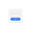 Smart Forms logo, a rounded form with two fields and a blue checkmark button